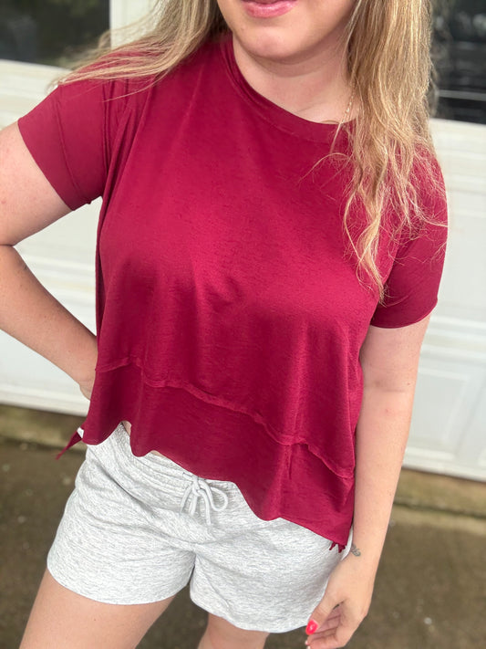 POWER PLAY TOP - Cabernet