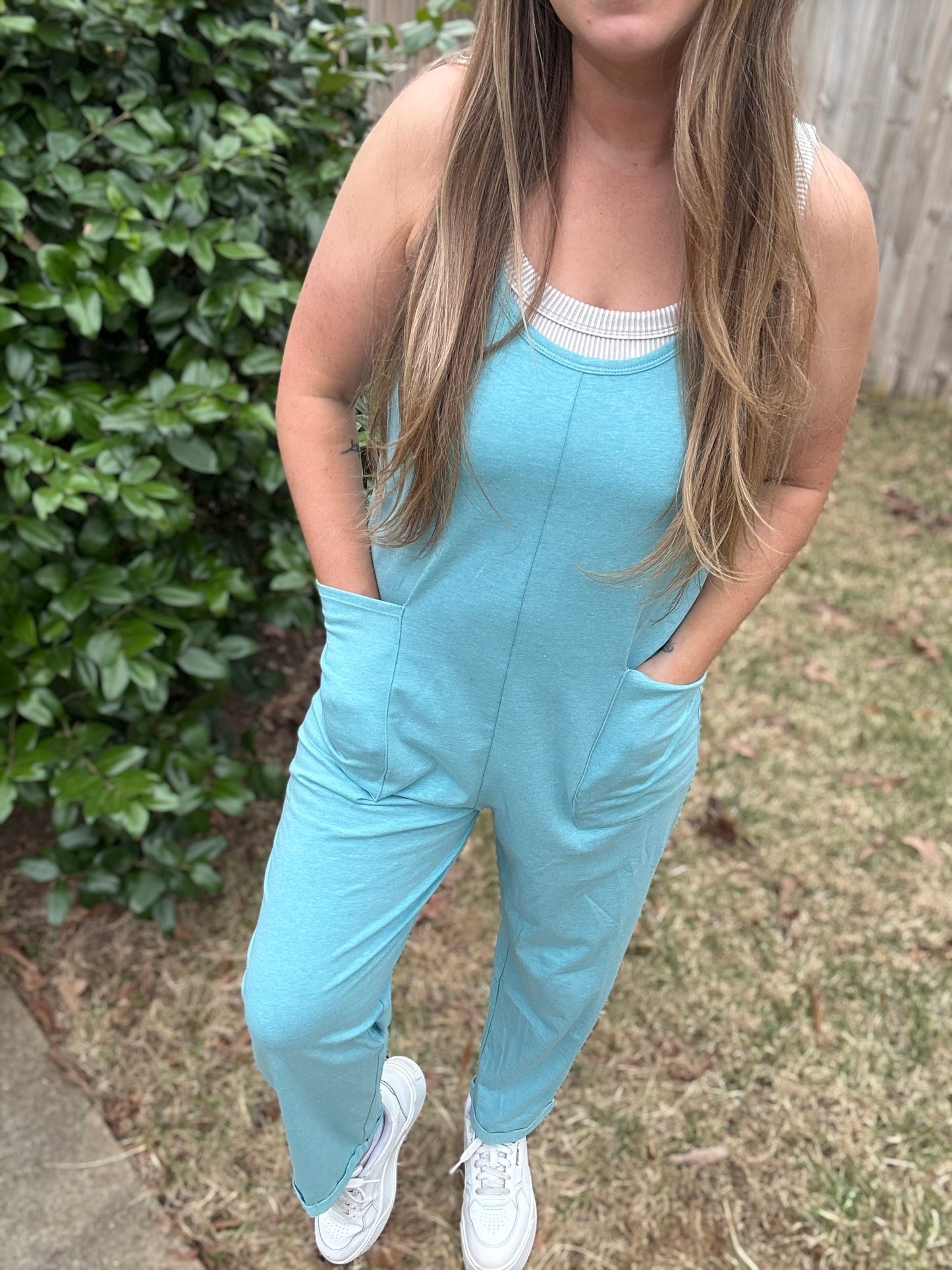 PURE COMFORT ROMPER - BLUE