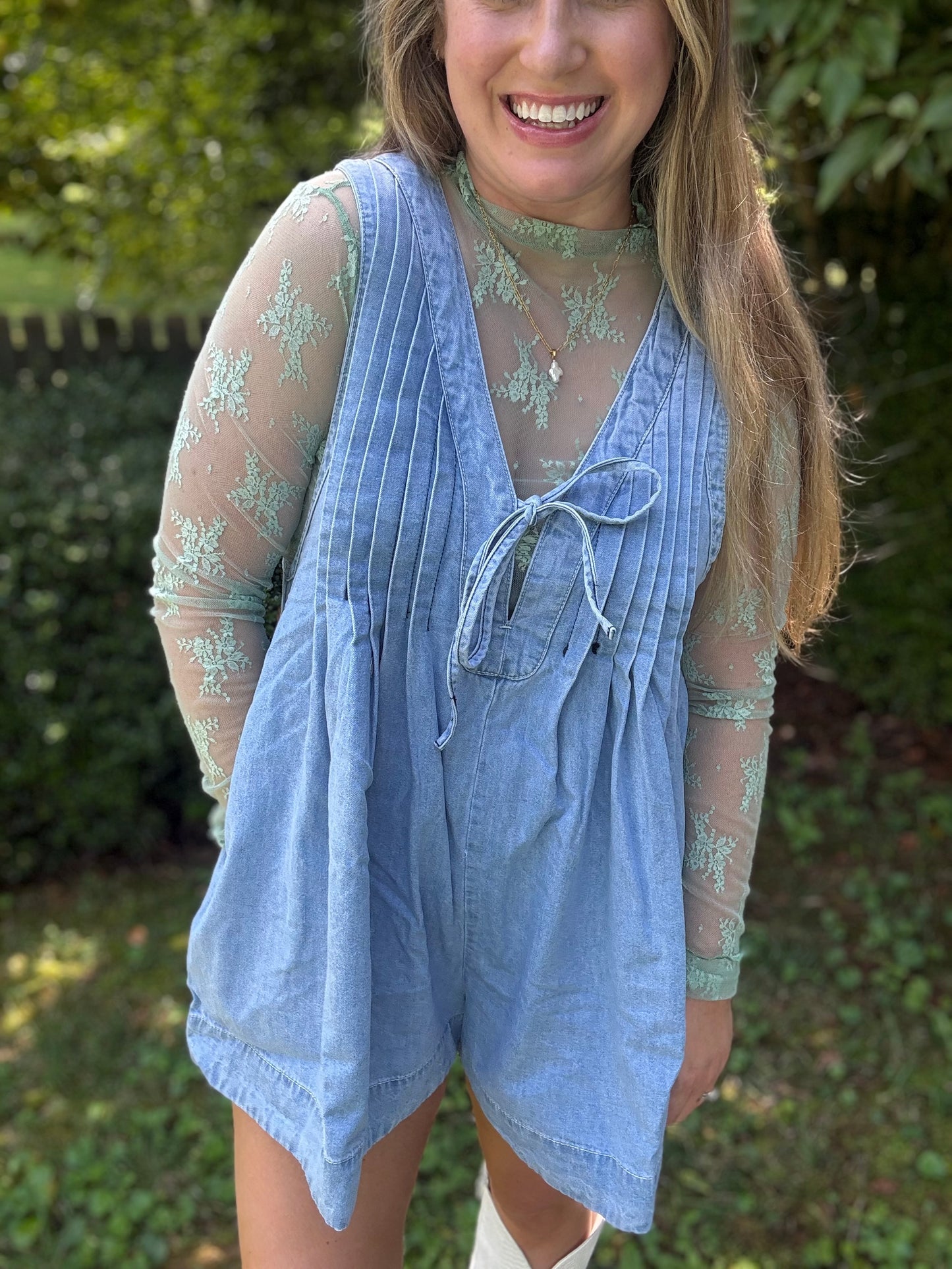 DARLING DENIM - ROMPER