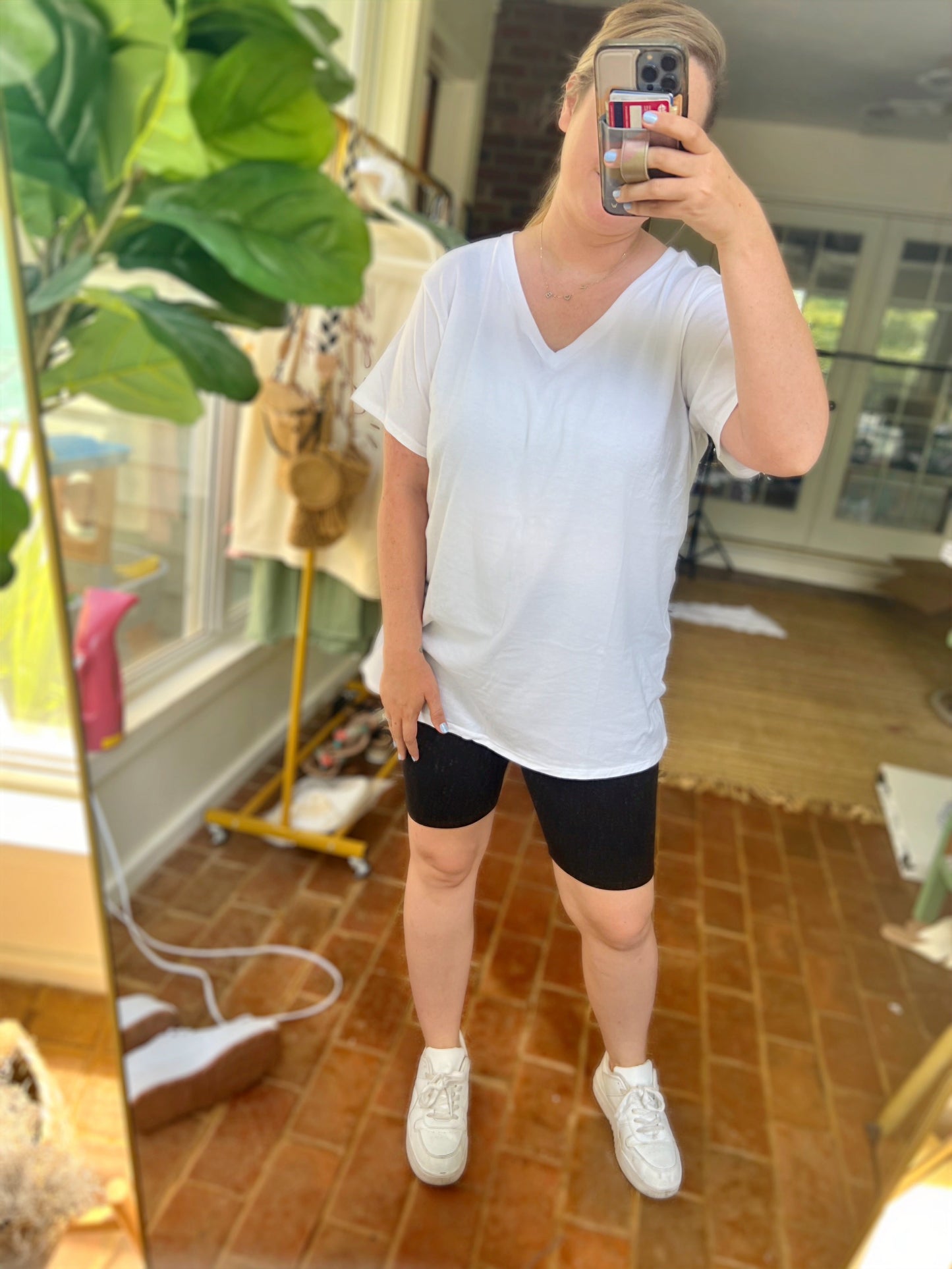 OVERSIZED V NECK TEE Light Shine Co.