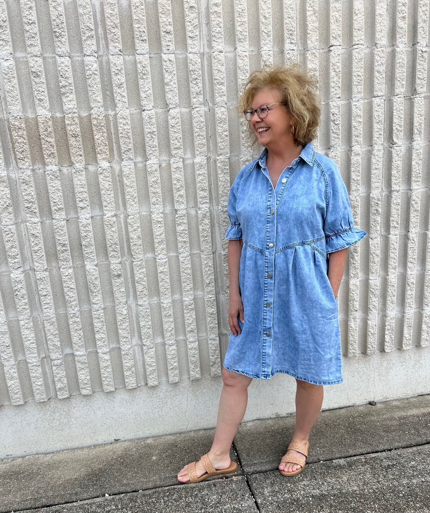 THE DAISY DENIM DRESS Light Shine Co.