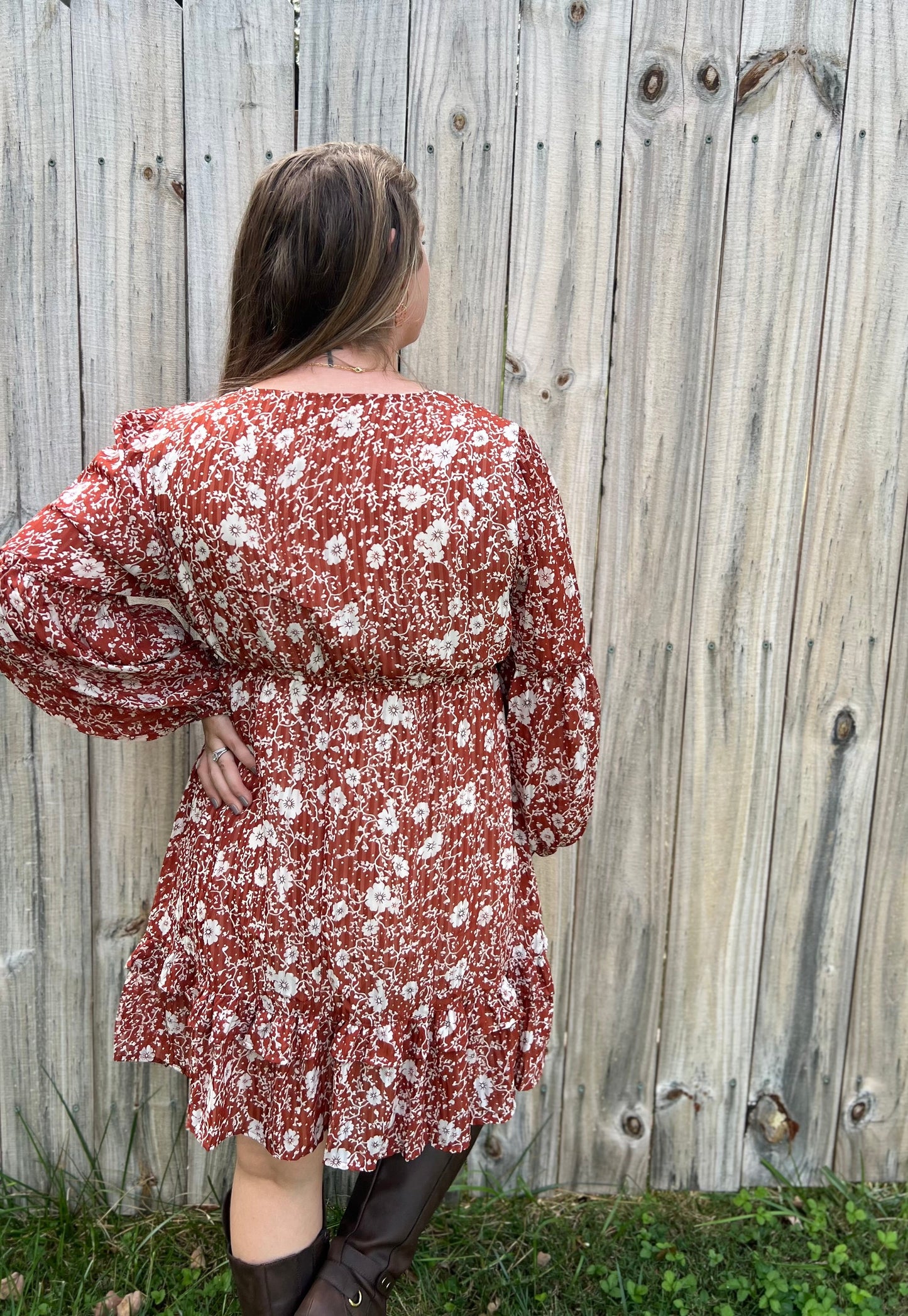THE BOHO FLORAL DRESS Light Shine Co.