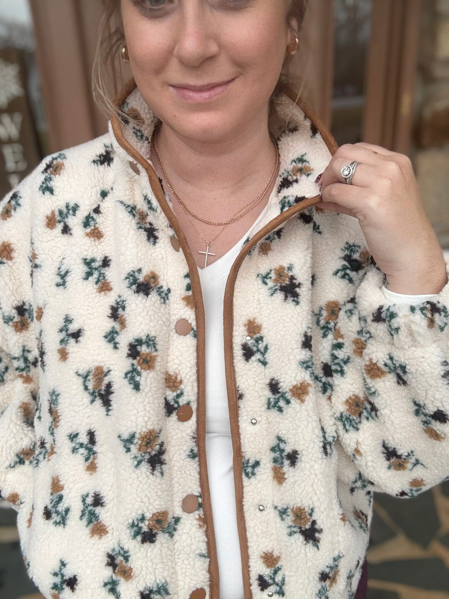 FALL FLORAL SHERPA