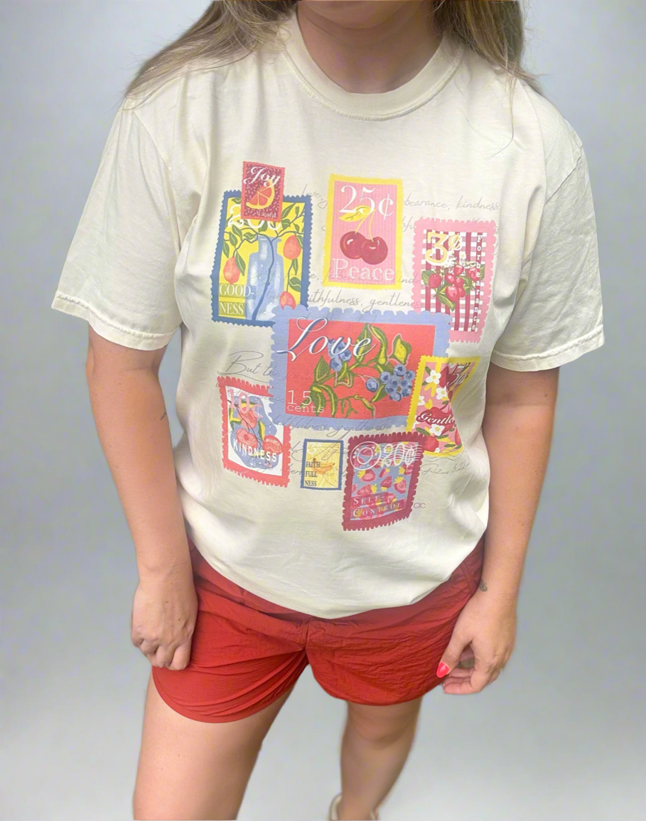 FRUITS OF THE SPIRIT - STAMP TEE