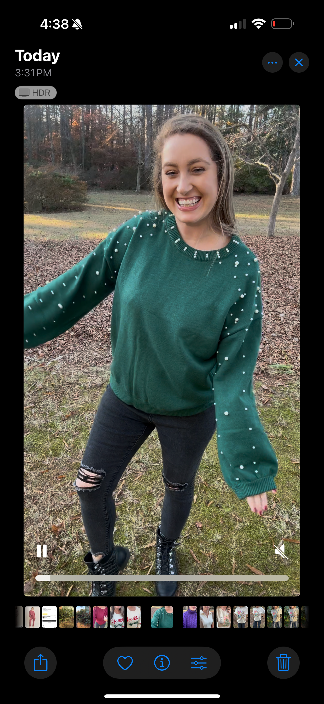 EVERGREEN PEARL SWEATER Light Shine Co.