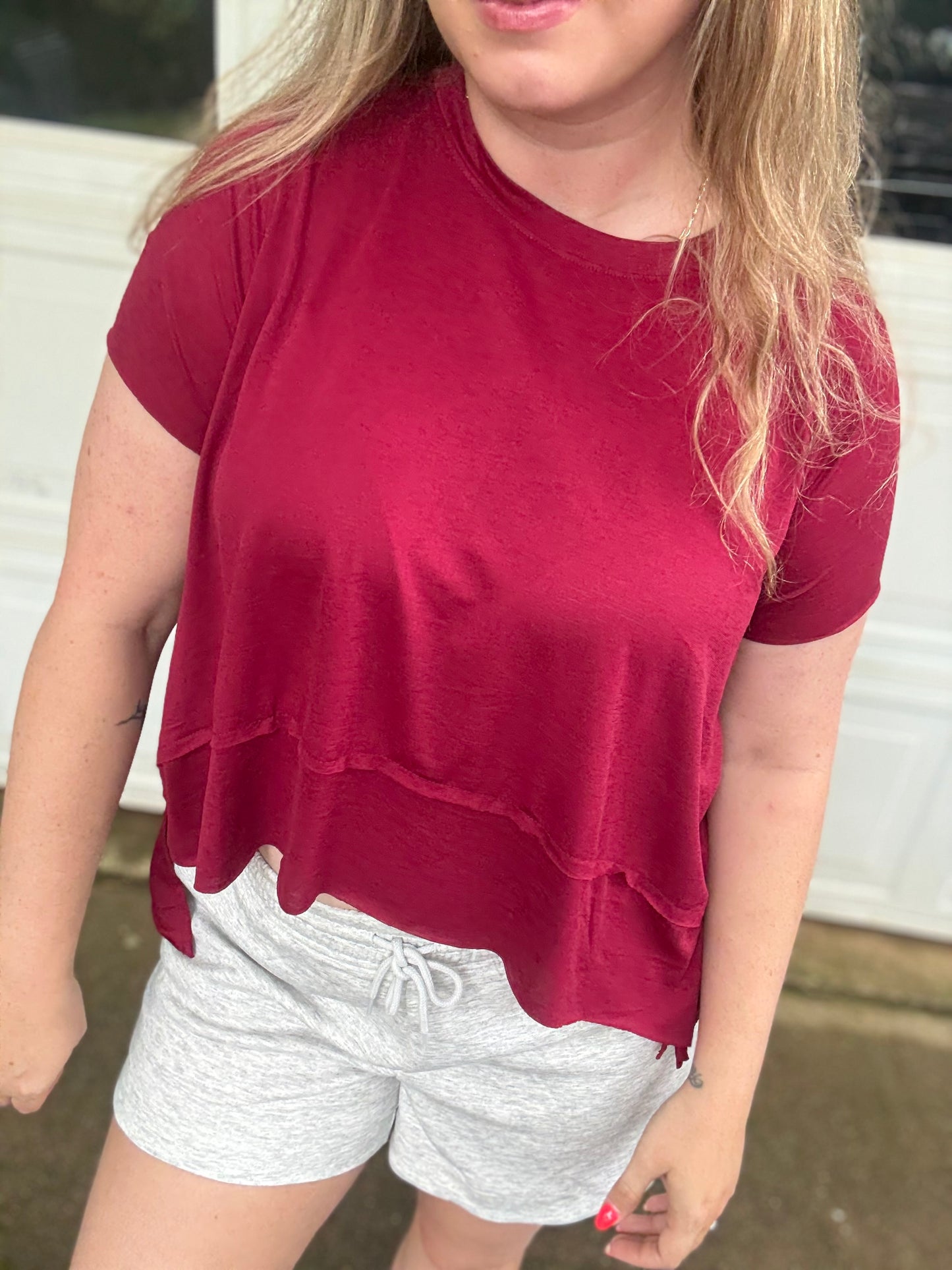 POWER PLAY TOP - Cabernet