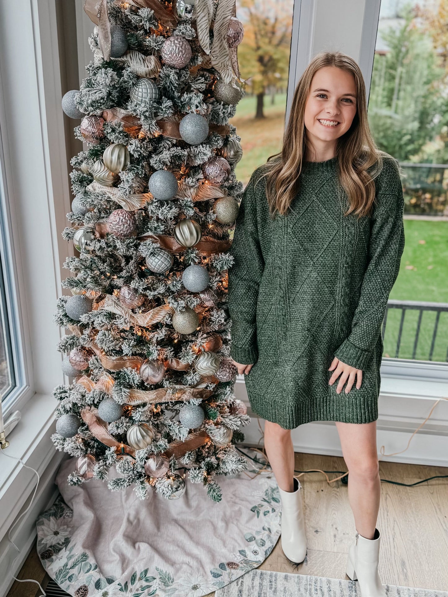MOSS SWEATER DRESS - Restock Light Shine Co.