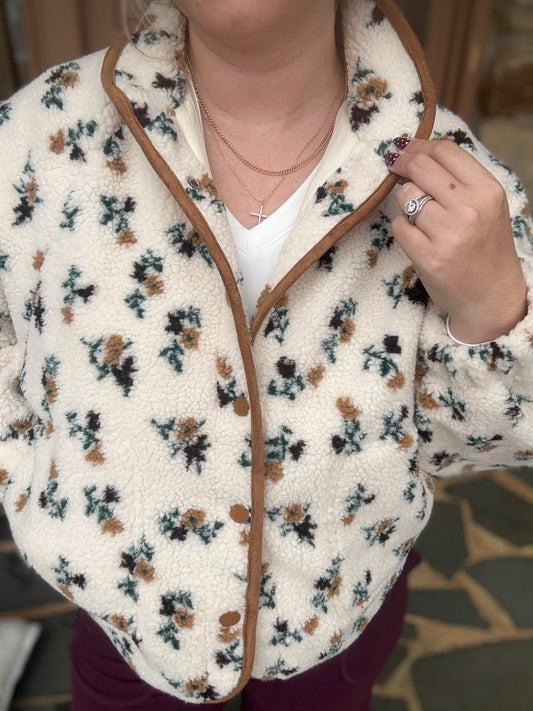 FALL FLORAL SHERPA