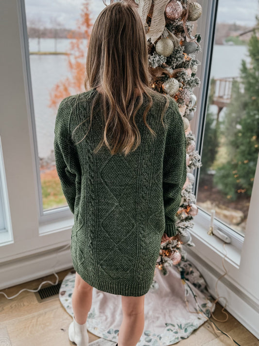 MOSS SWEATER DRESS - Restock Light Shine Co.