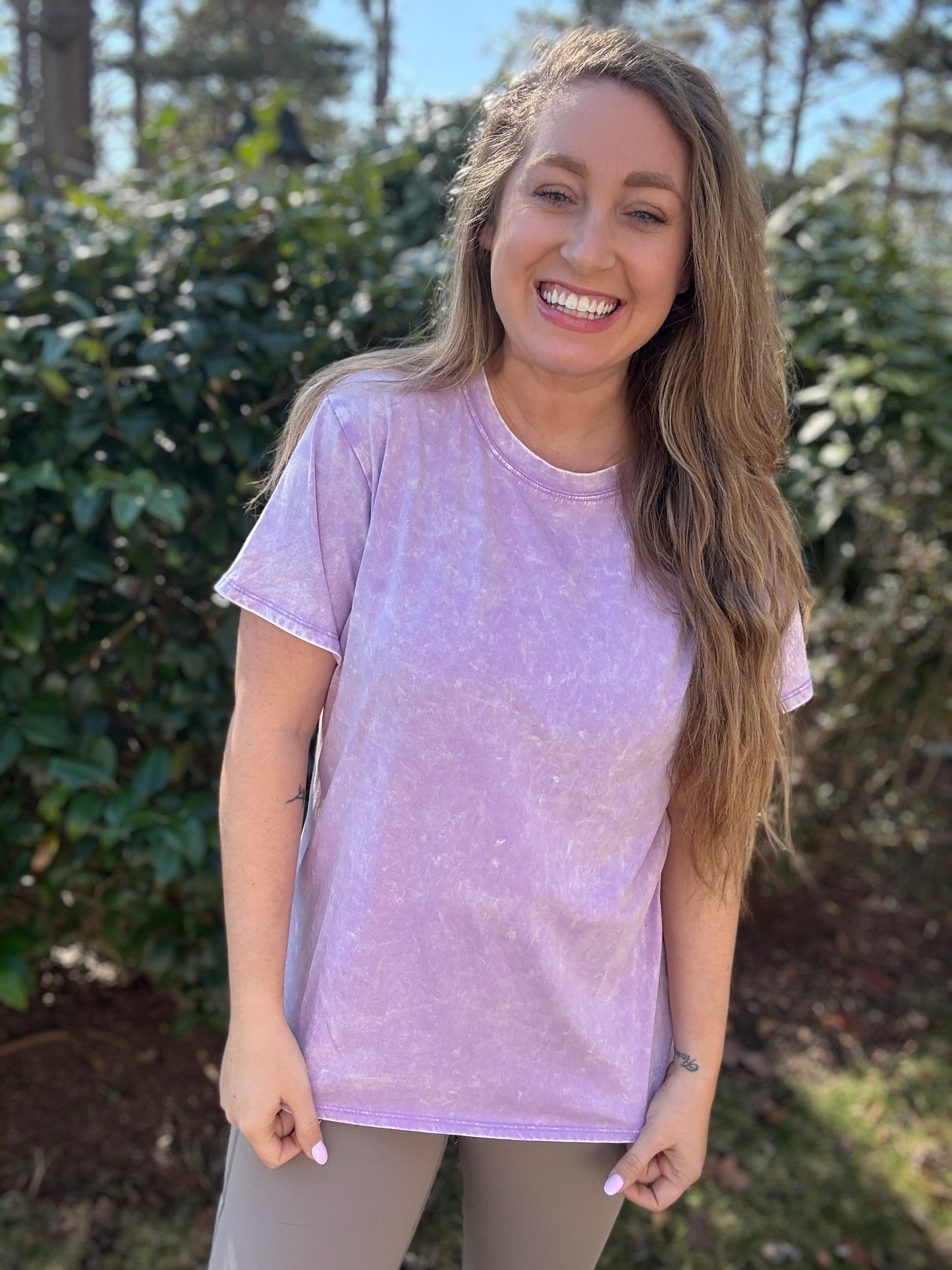 THE CASEY TEE LAVENDER