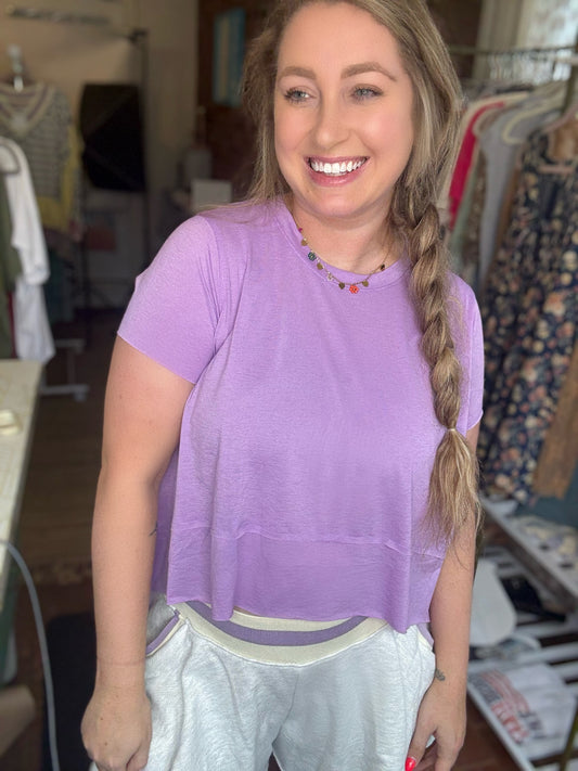 POWER PLAY TOP - LAVENDER
