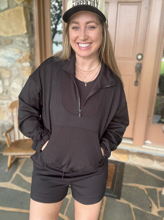 MORNING OUT SET - Black