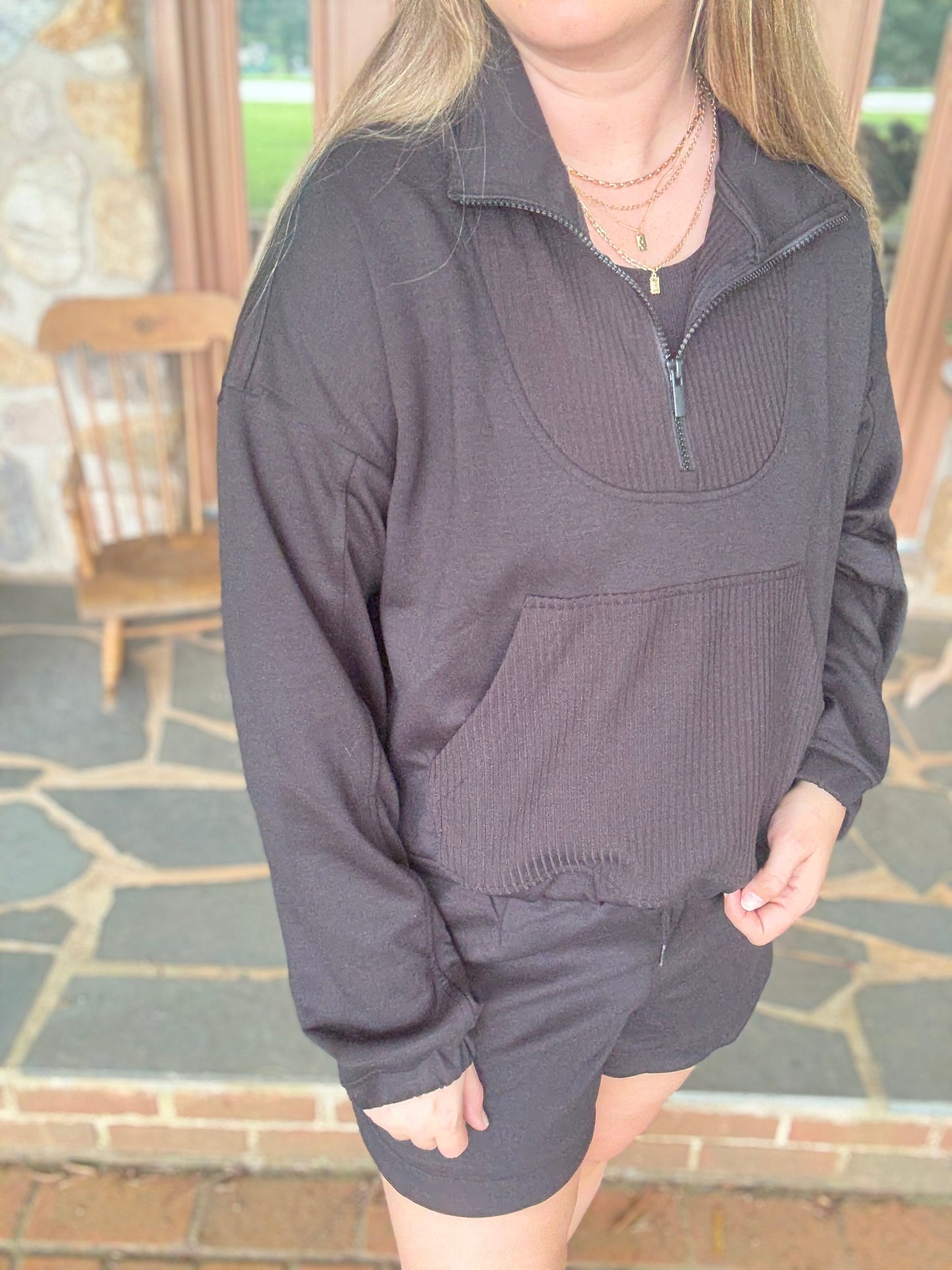 MORNING OUT SET - Black