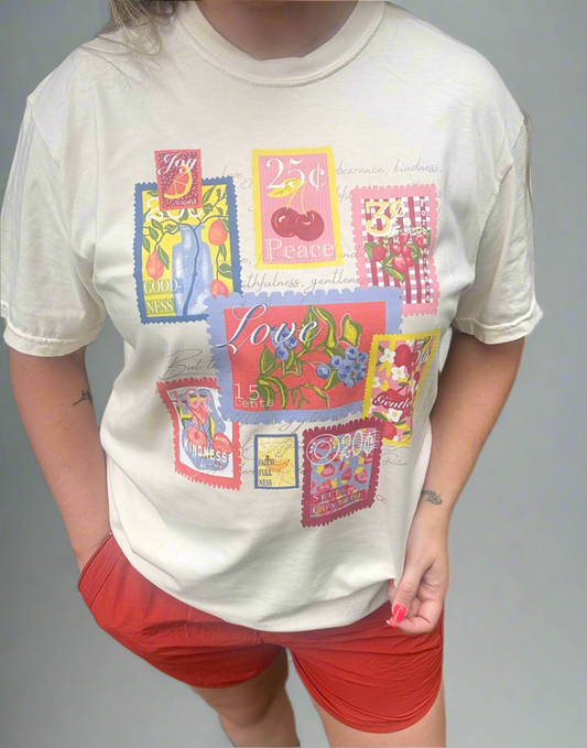FRUITS OF THE SPIRIT - STAMP TEE