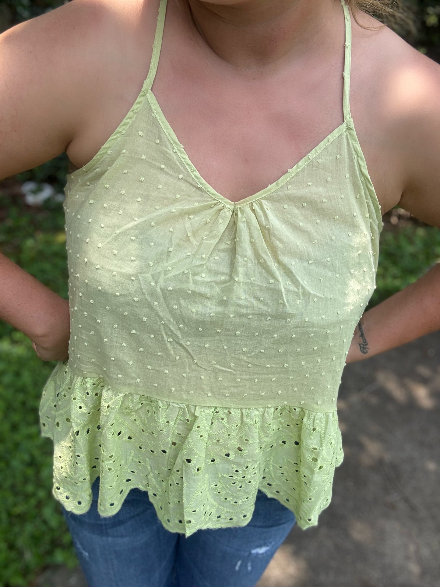 LIMESICLE LACE TANK