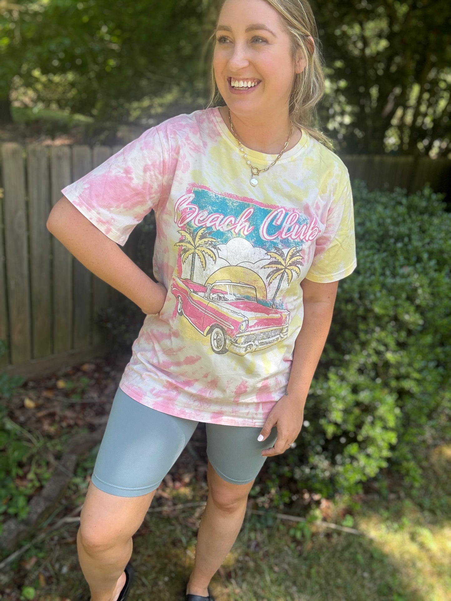 EVERYDAY ESSENTIAL - BIKER SHORTS/BLUE GREY