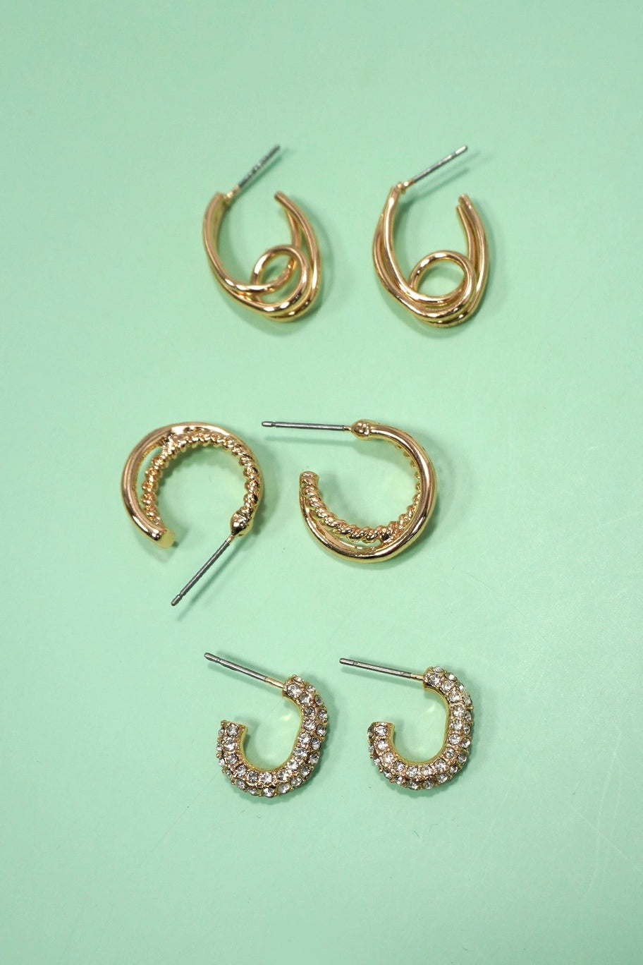 TRIO HUGGIE HOOP SET