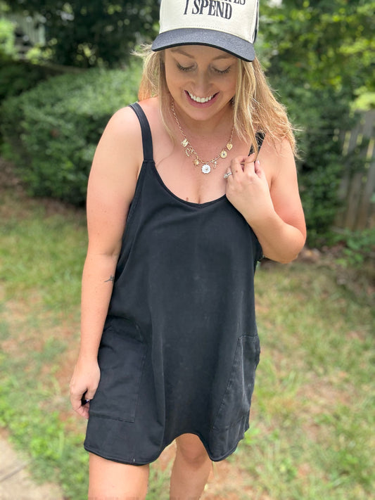 EASY FIT - ROMPER DRESS/ Black