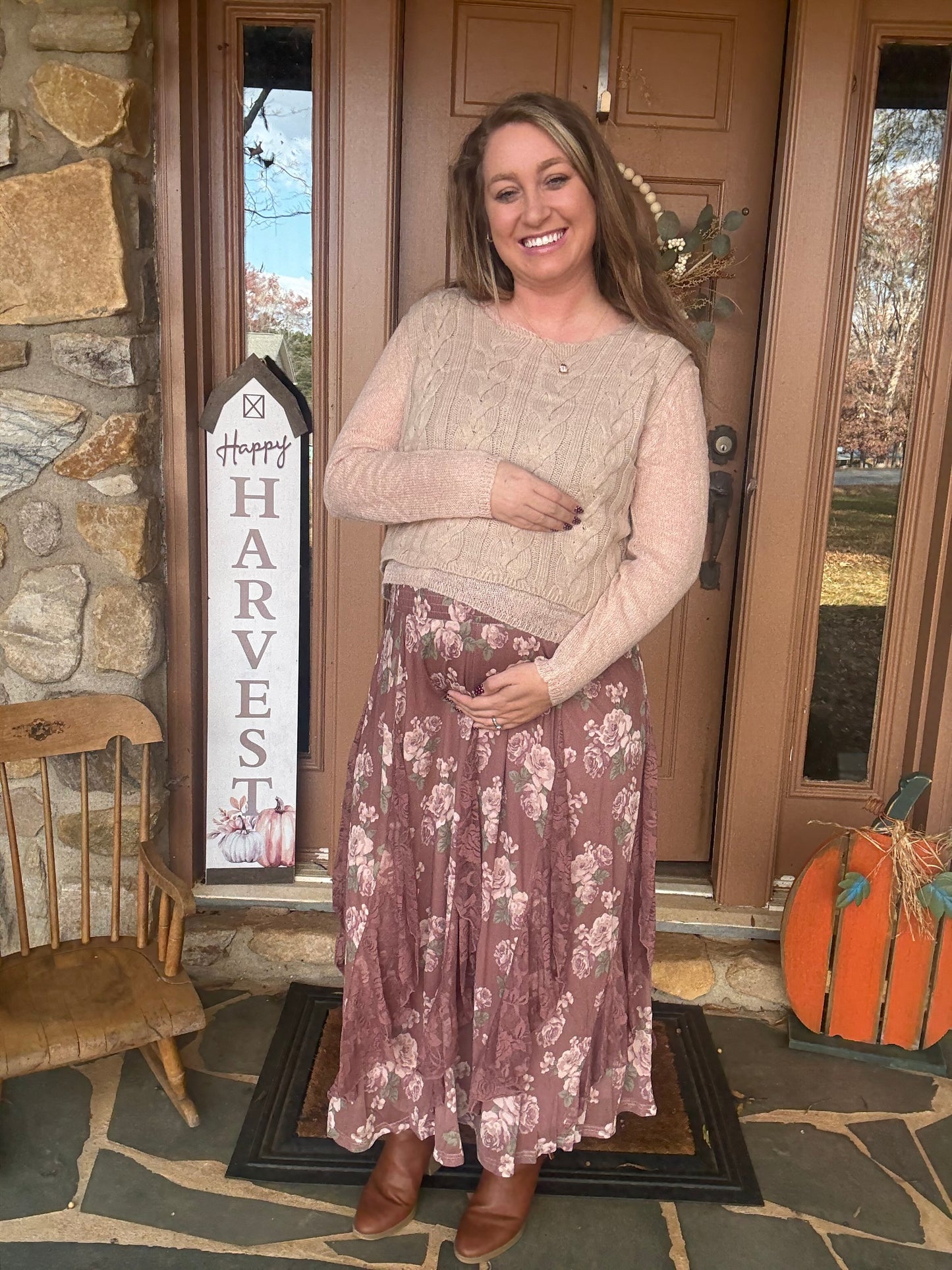 LAUREL KNIT CABLE SWEATER