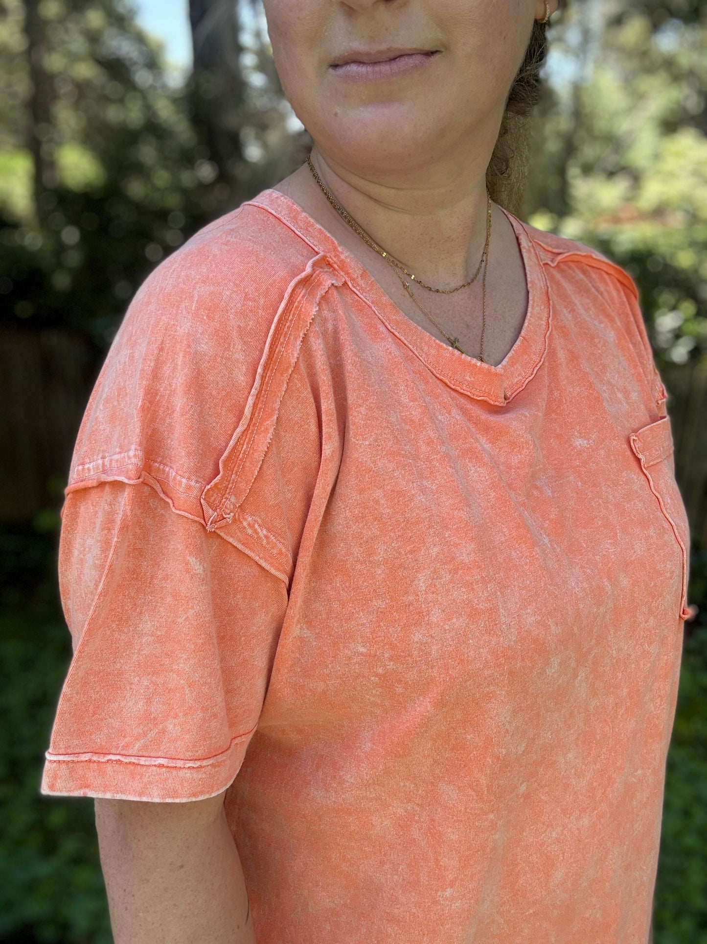 RAW FADE - POCKET TEE, Orange