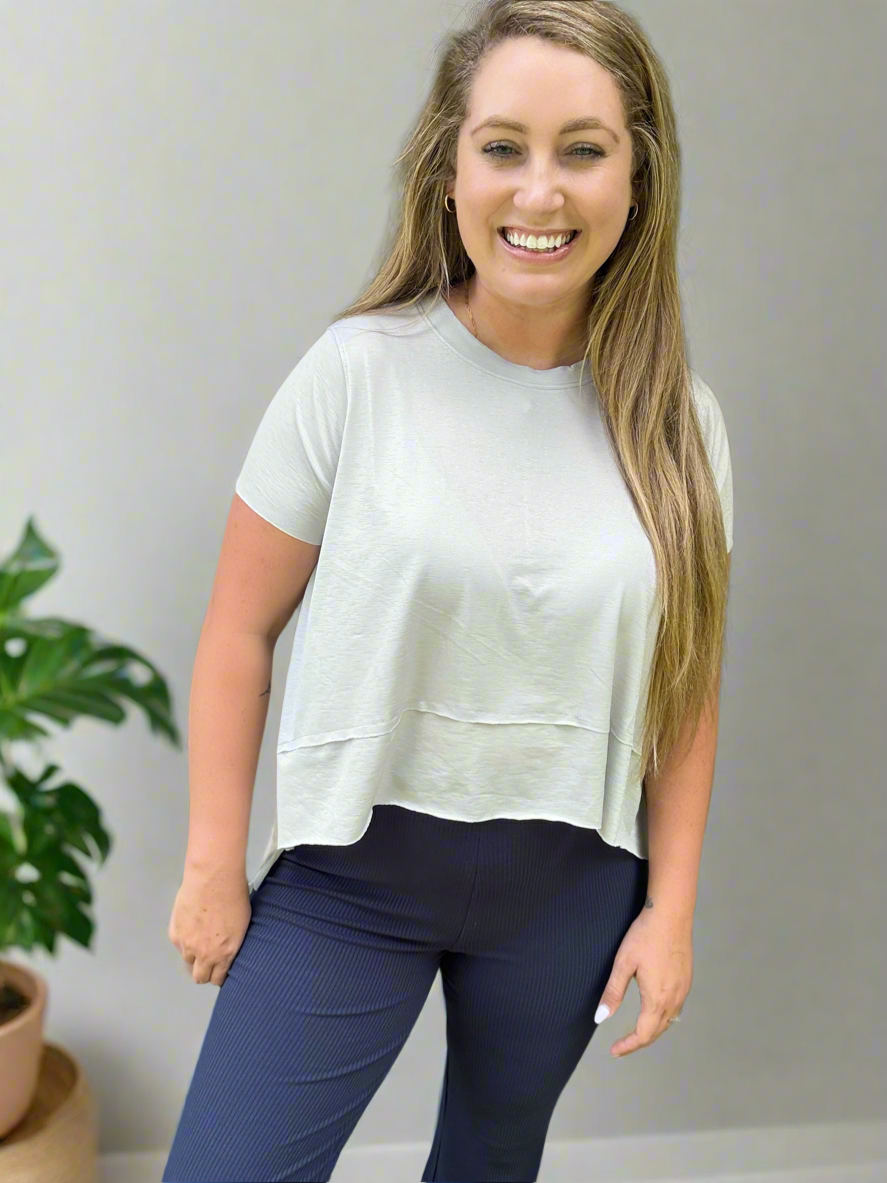 POWER PLAY TOP - GREY