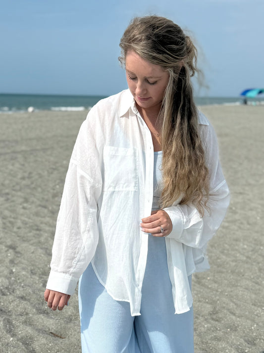 SEA SALT - BUTTON DOWN