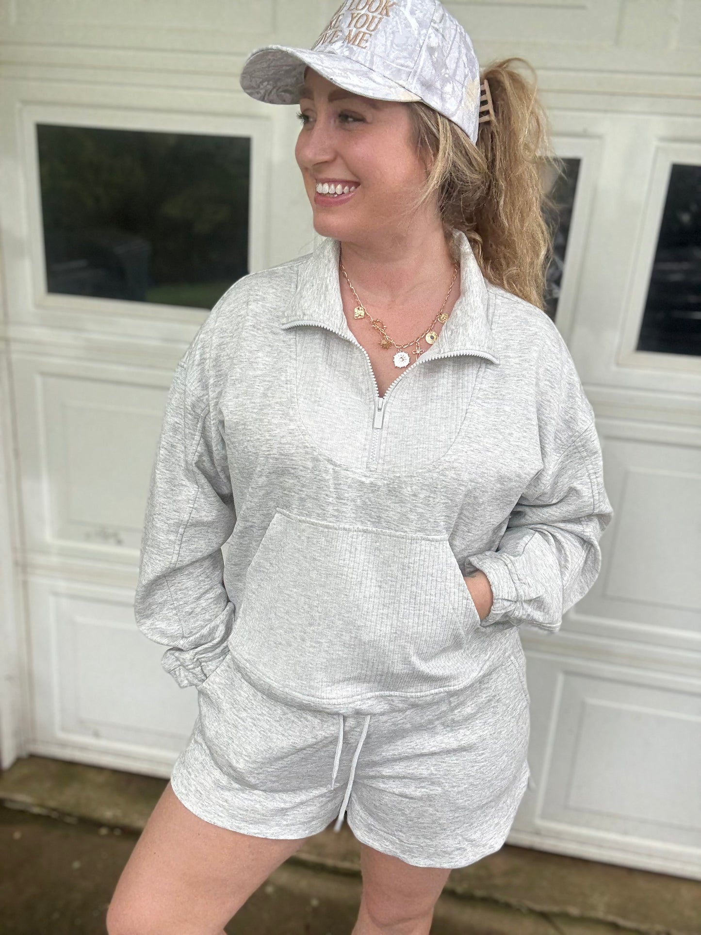 MORNING OUT SET - Grey