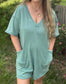 PETAL ROMPER - SAGE