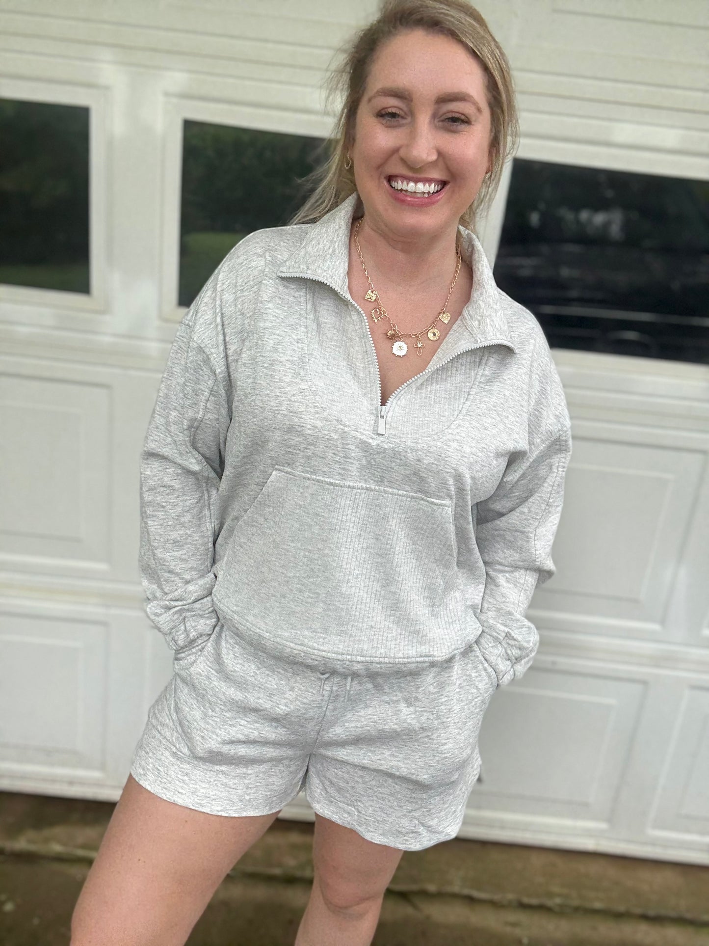 MORNING OUT SET - Grey
