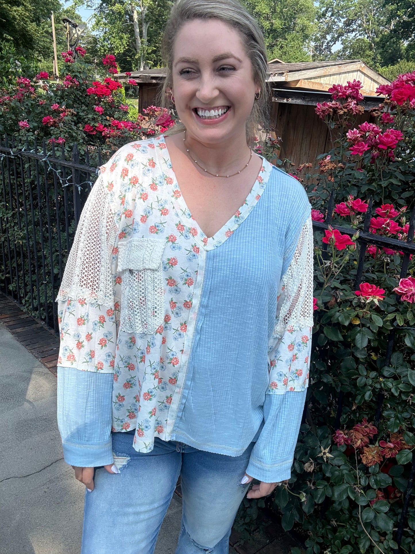 PAISLEY FLORAL TOP