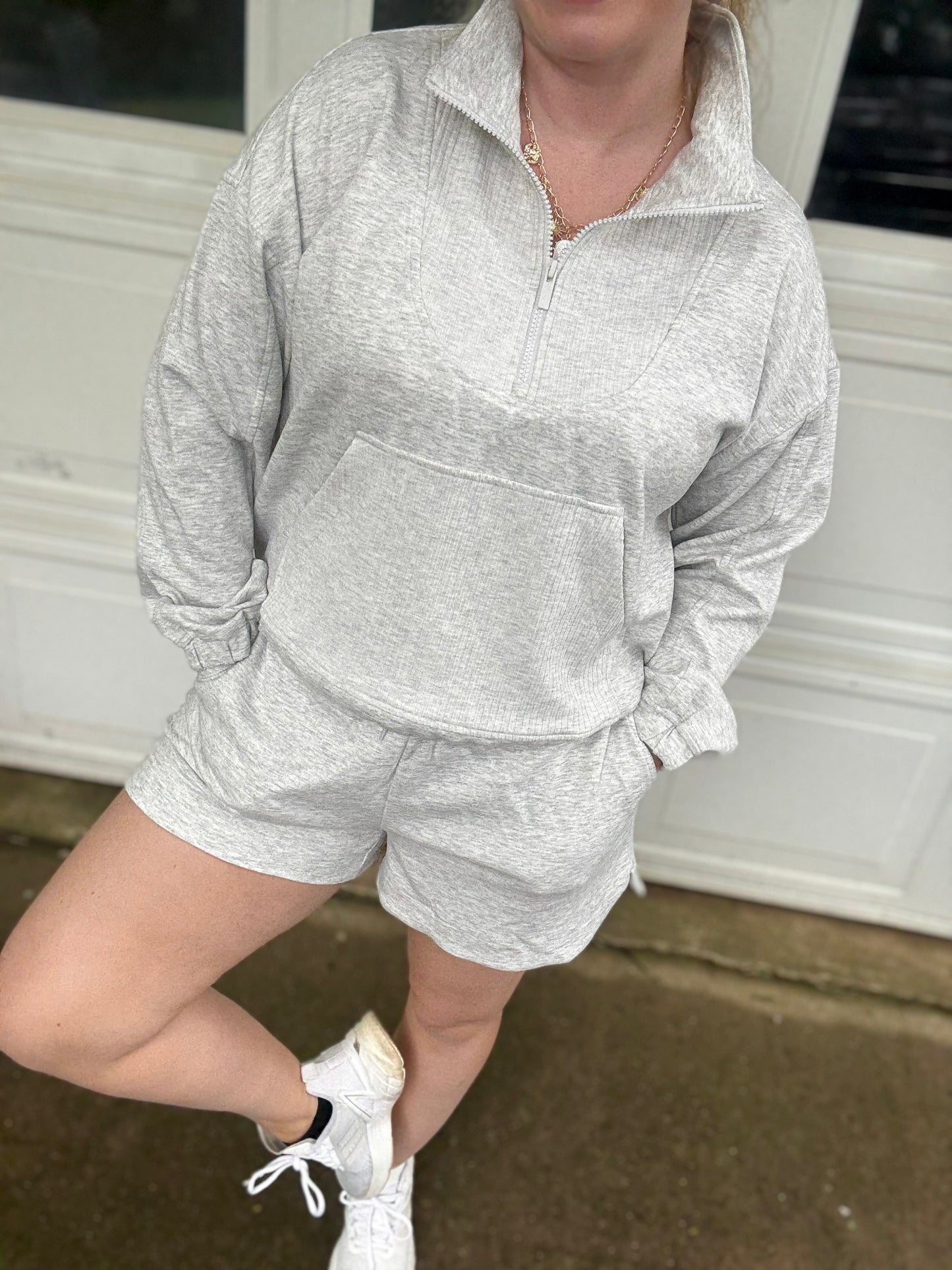 MORNING OUT SET - Grey