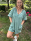 PETAL ROMPER - SAGE
