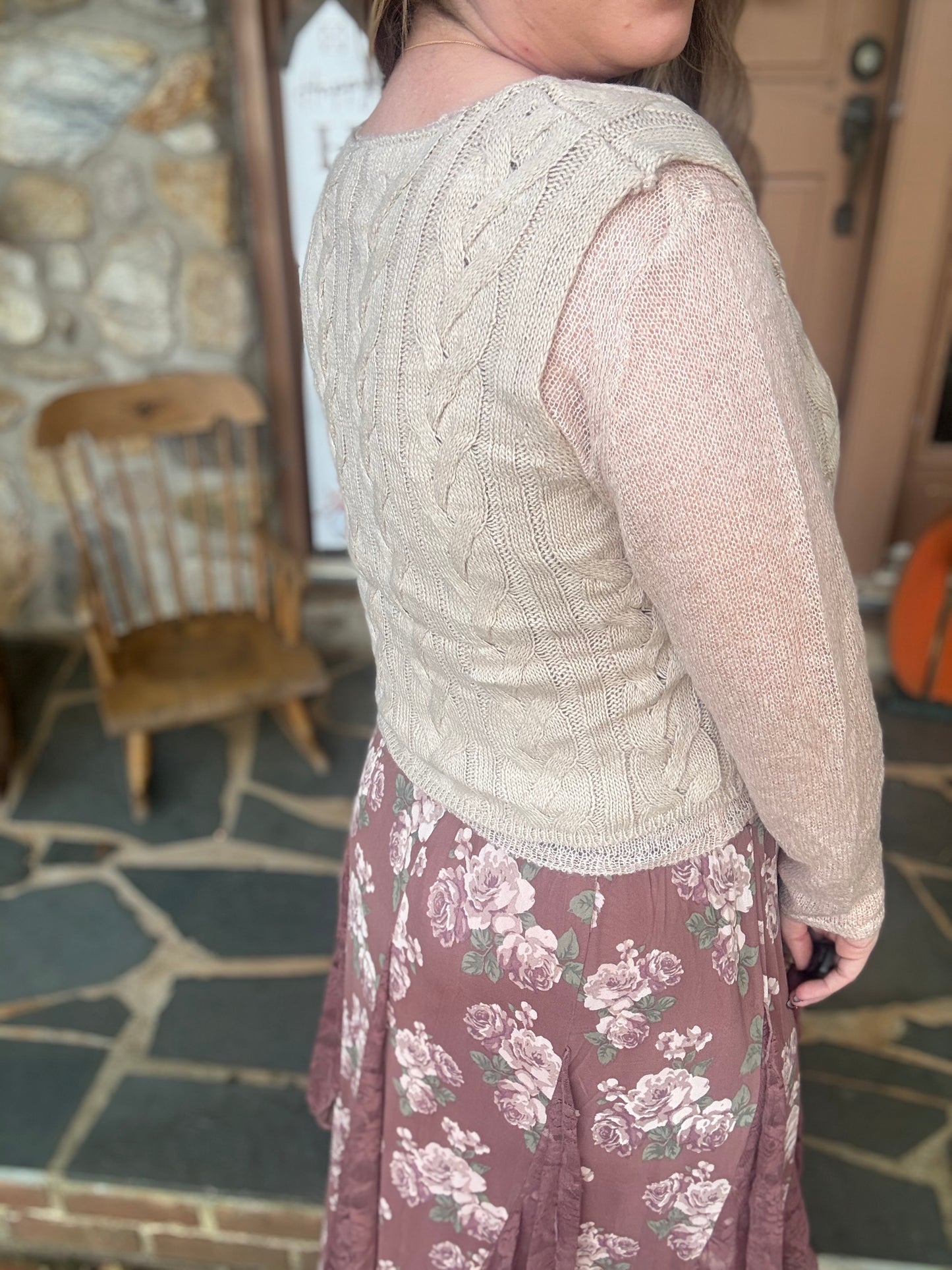 LAUREL KNIT CABLE SWEATER