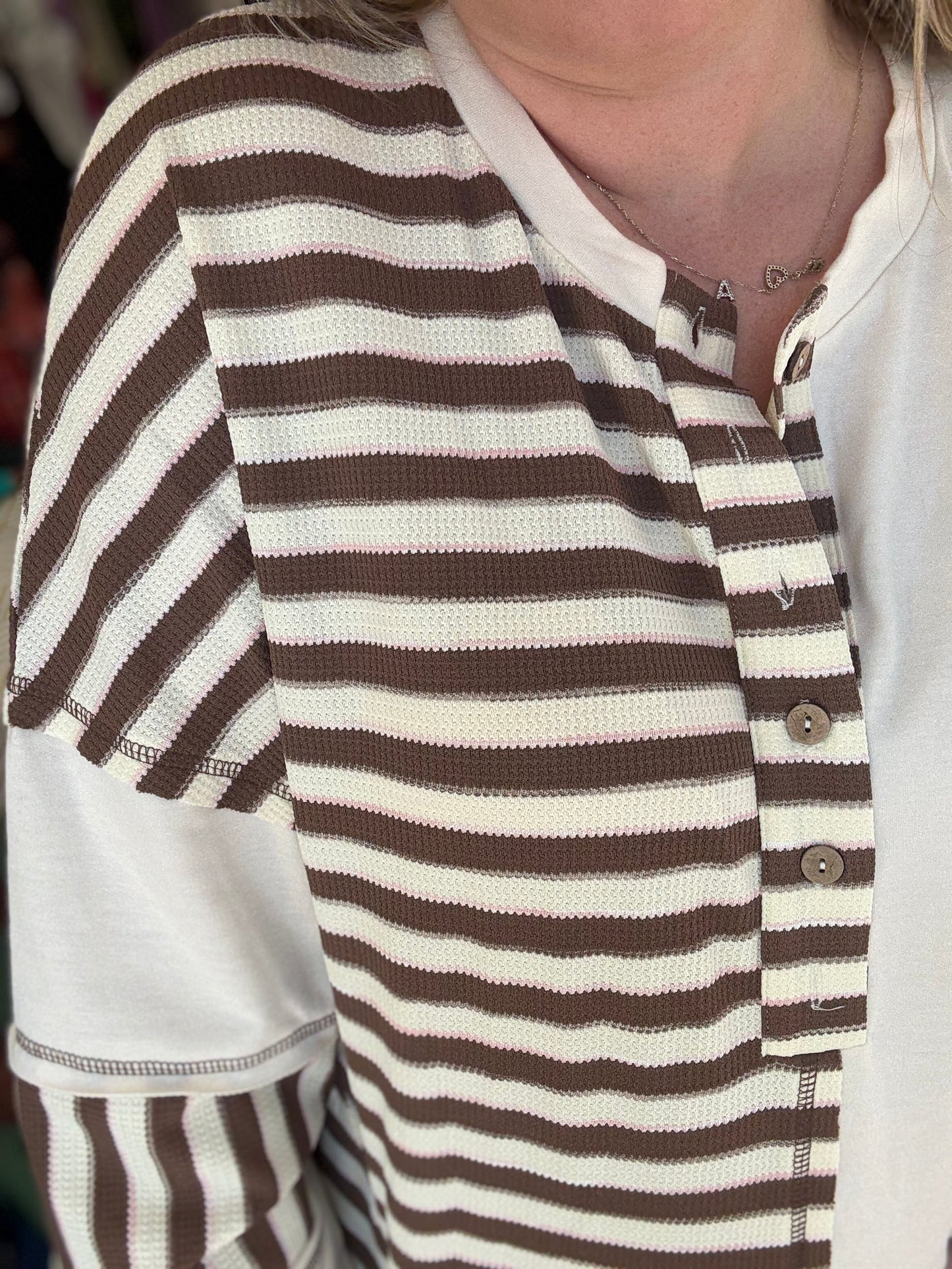 CIDER STRIPE HENLEY