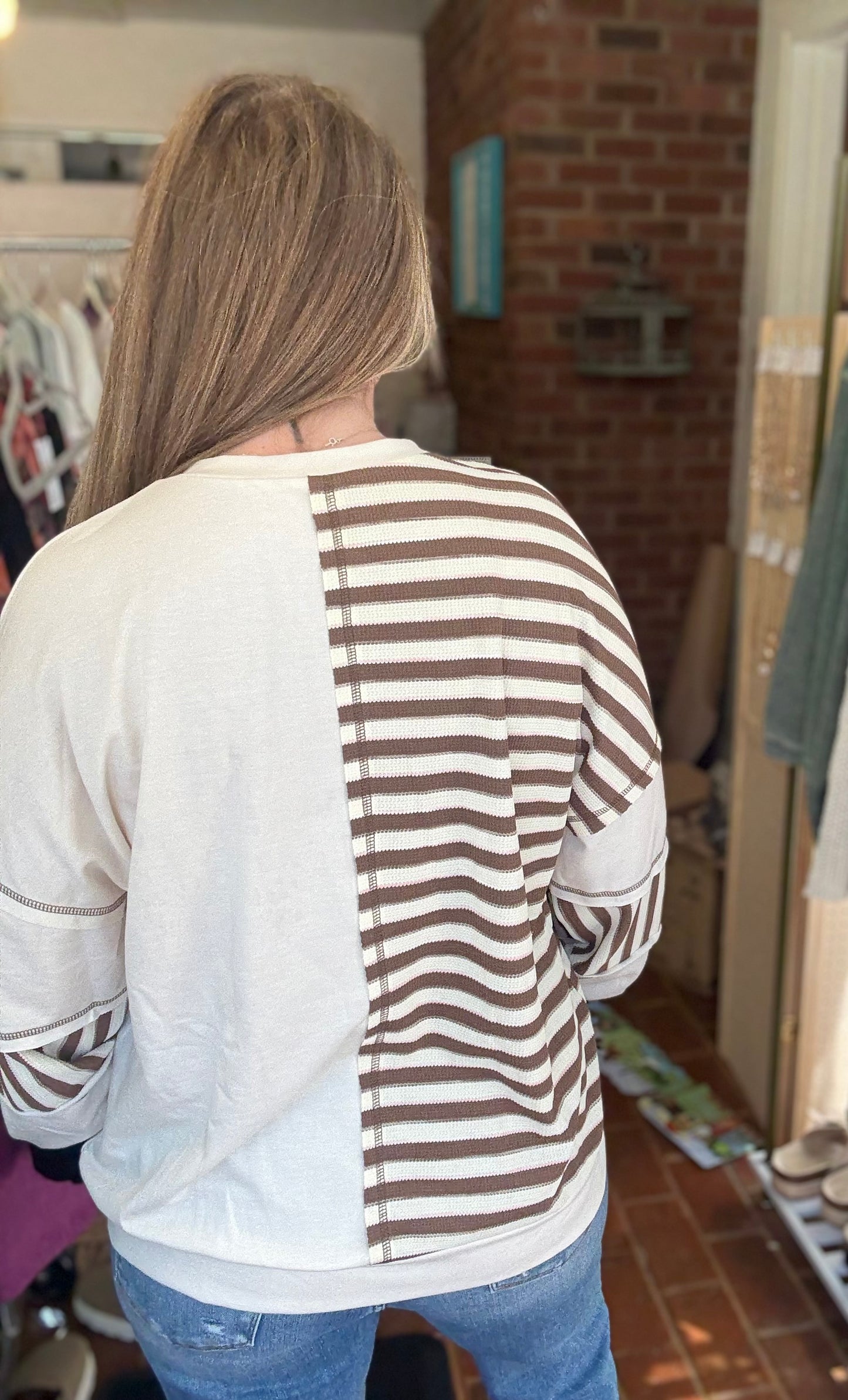 CIDER STRIPE HENLEY