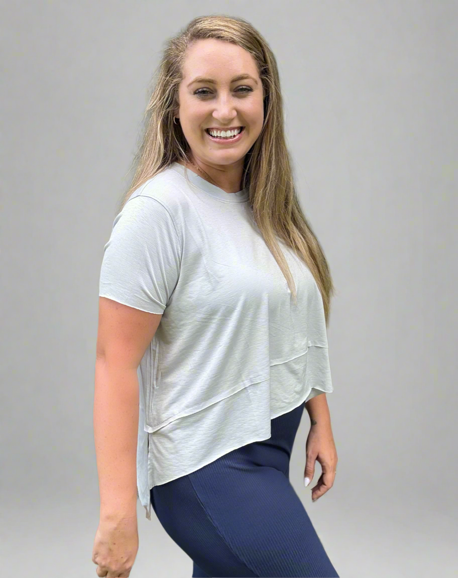 POWER PLAY TOP - GREY