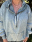PETAL PULLOVER - Blue Grey