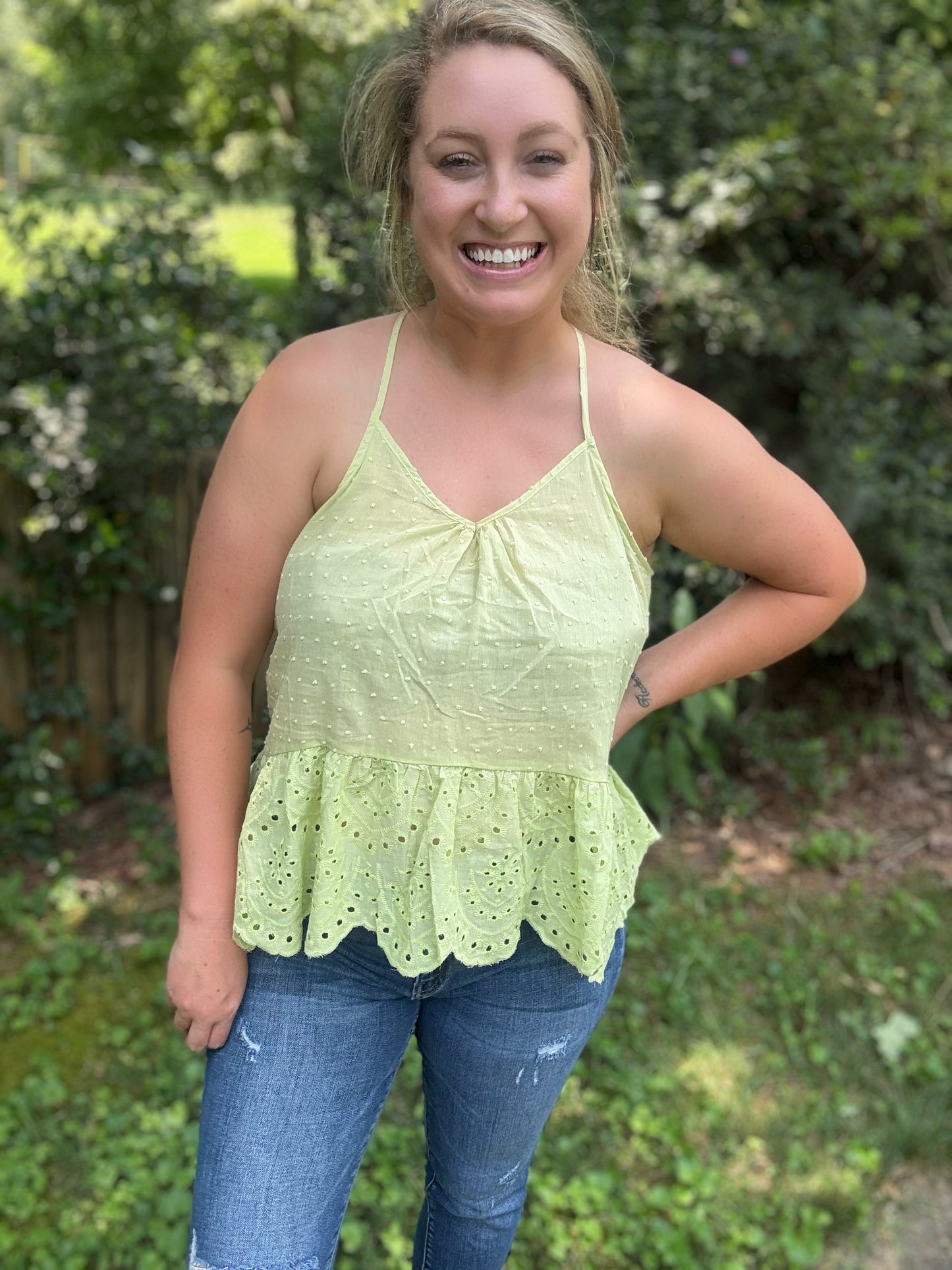 LIMESICLE LACE TANK