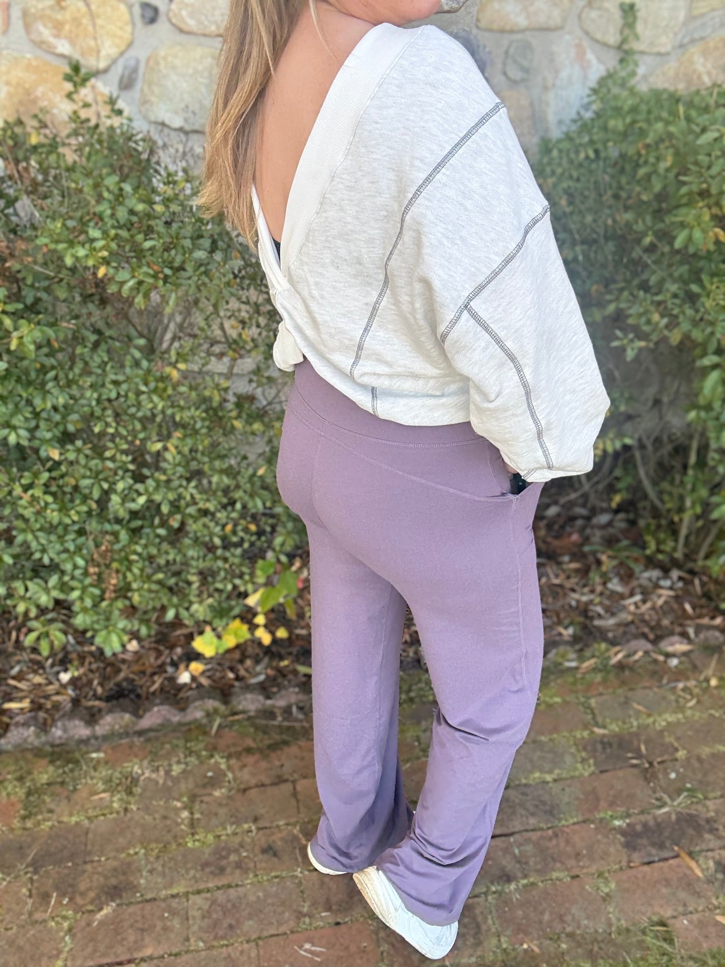 BUTTERLUX STRAIGHT LEG PANTS- Mulberry