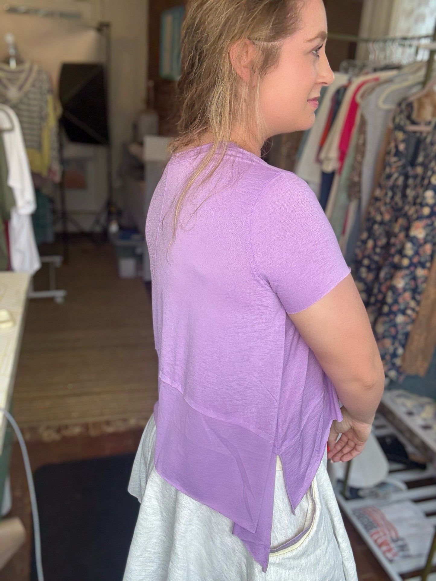 POWER PLAY TOP - LAVENDER