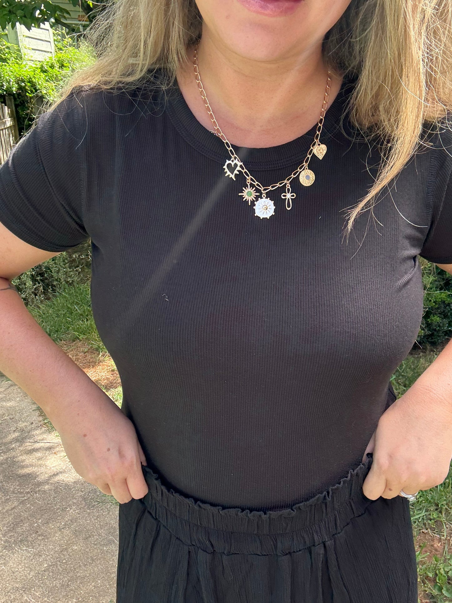 RIBBED BABY TEE - BLACK