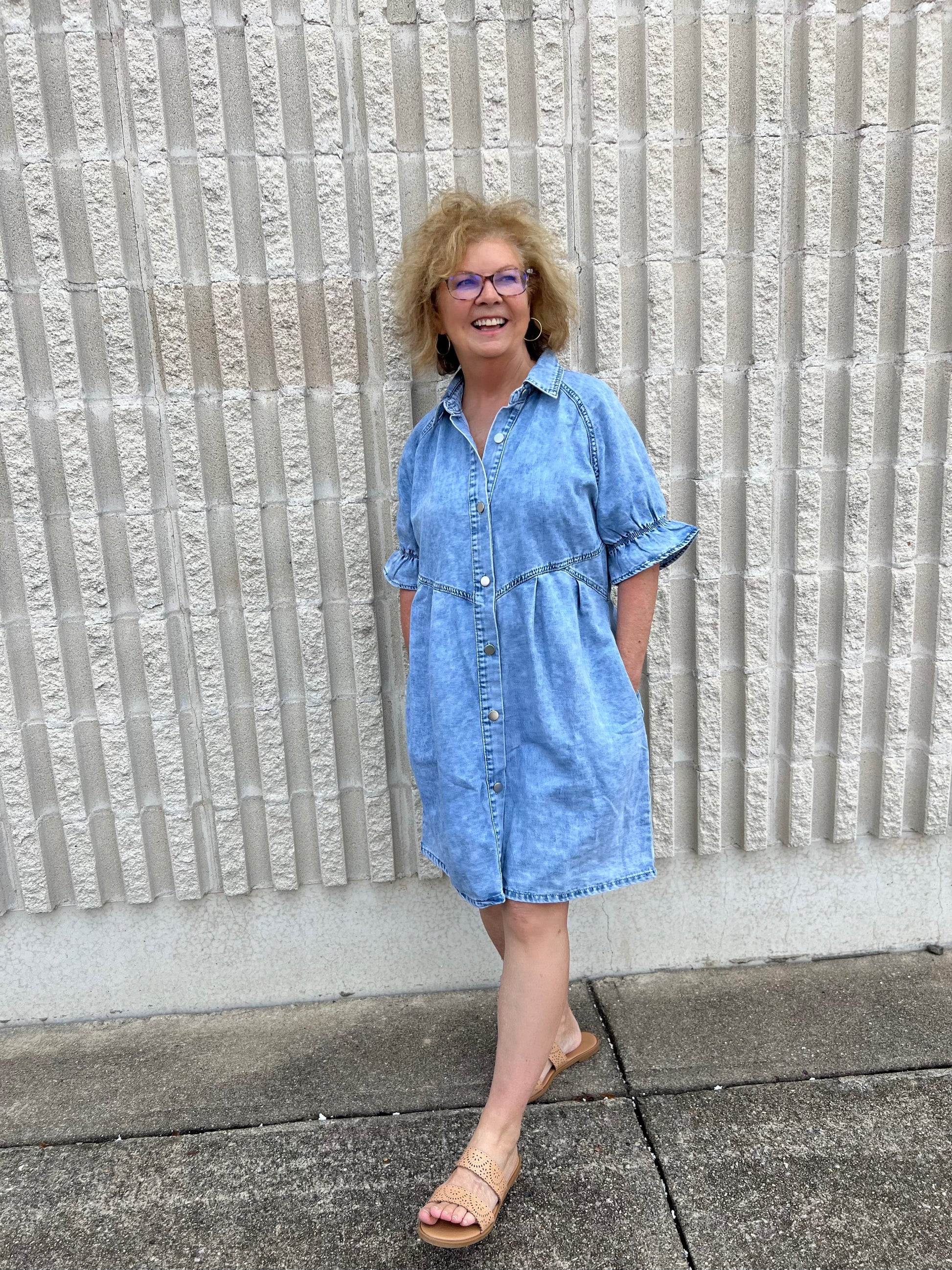 THE DAISY DENIM DRESS Light Shine Co.