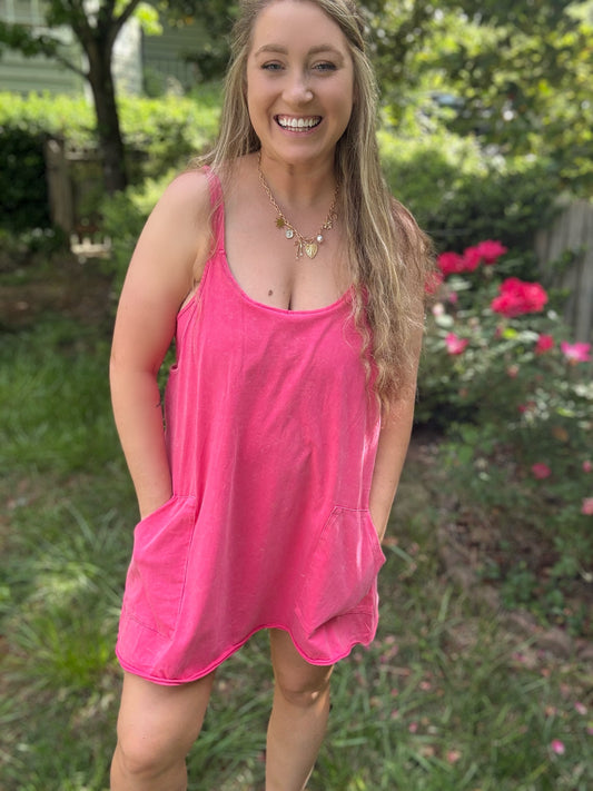 EASY FIT - ROMPER DRESS/ Pink
