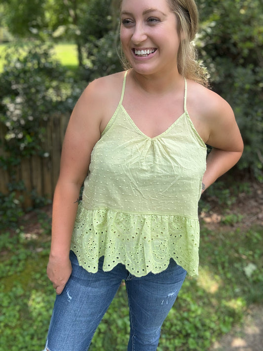 LIMESICLE LACE TANK