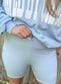 TEXTURED BLUE - BIKER SHORTS