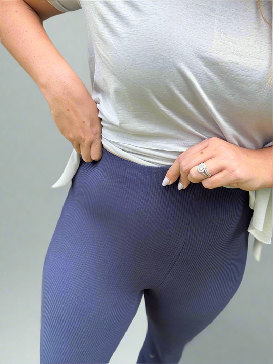 NAVY DAZE - RIBBED PANTS