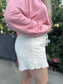 EYELET FRILL SHORTS