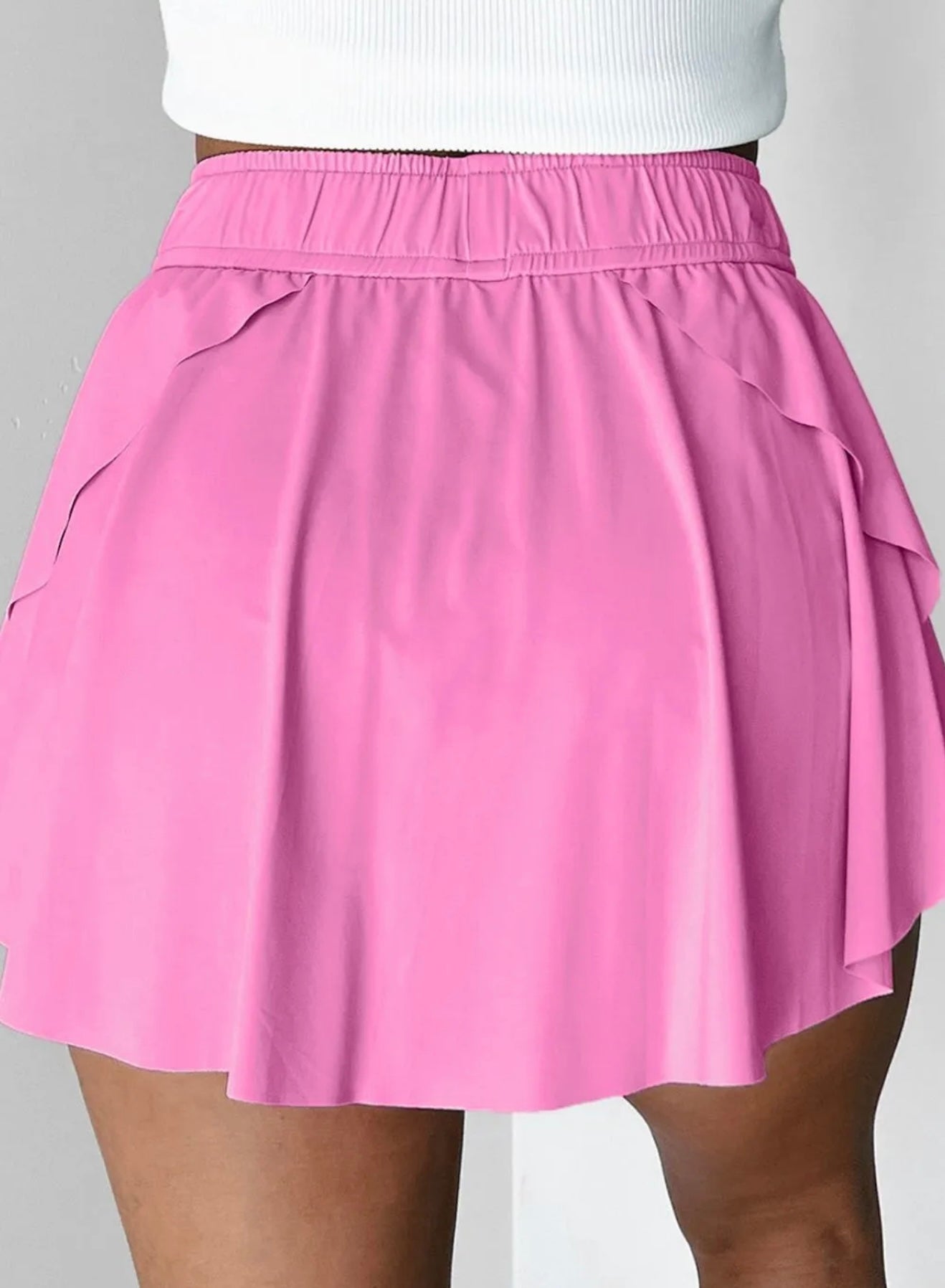 COURT CRUSH SKORT - Bright Mauve