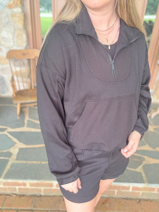 MORNING OUT SET - Black