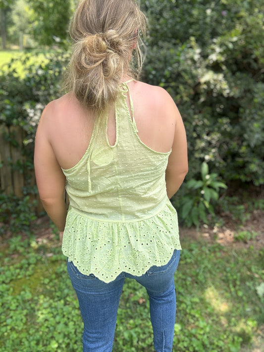LIMESICLE LACE TANK